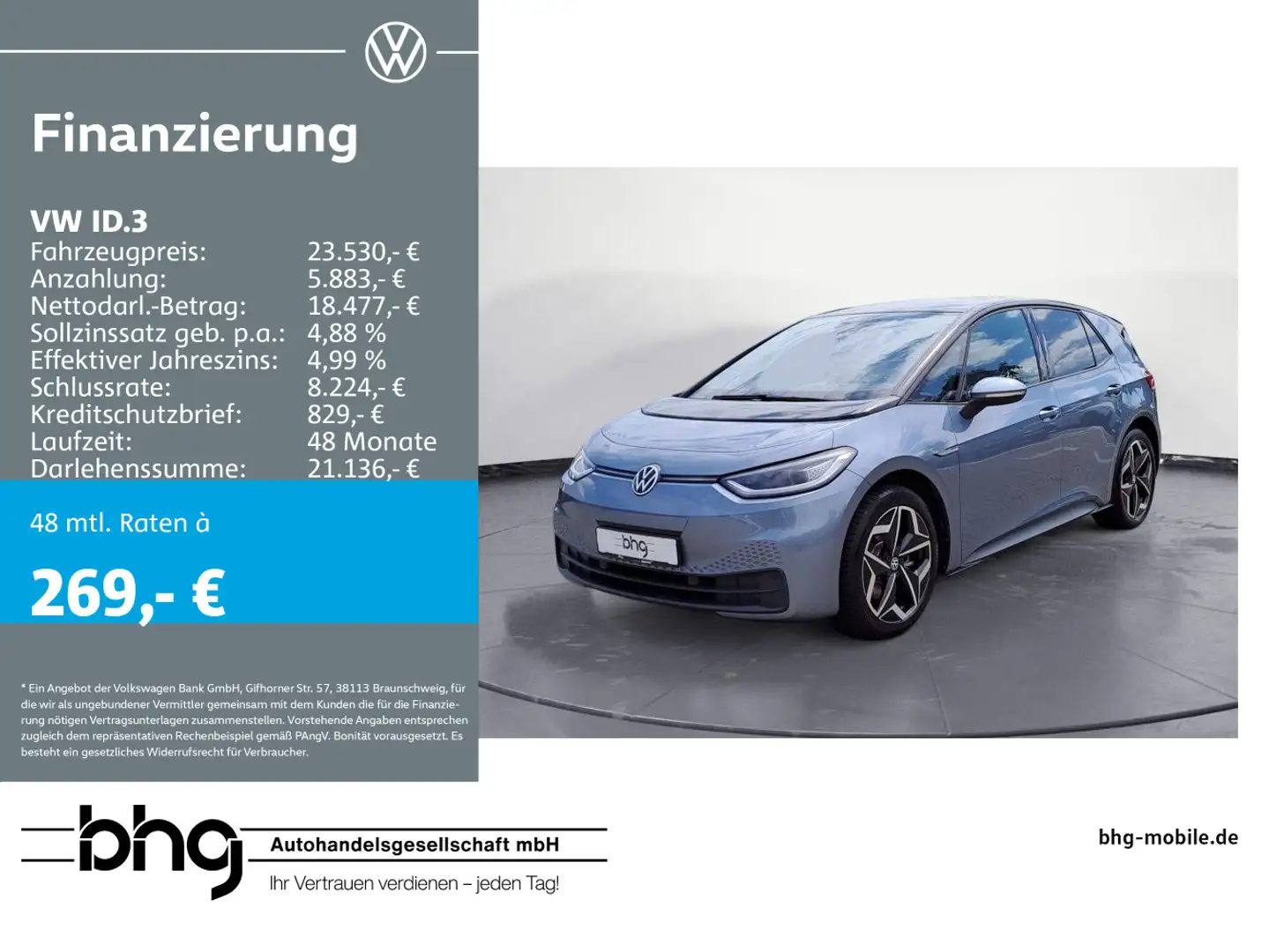 Volkswagen ID.3 Pro Performance Upgrade Blau - 1