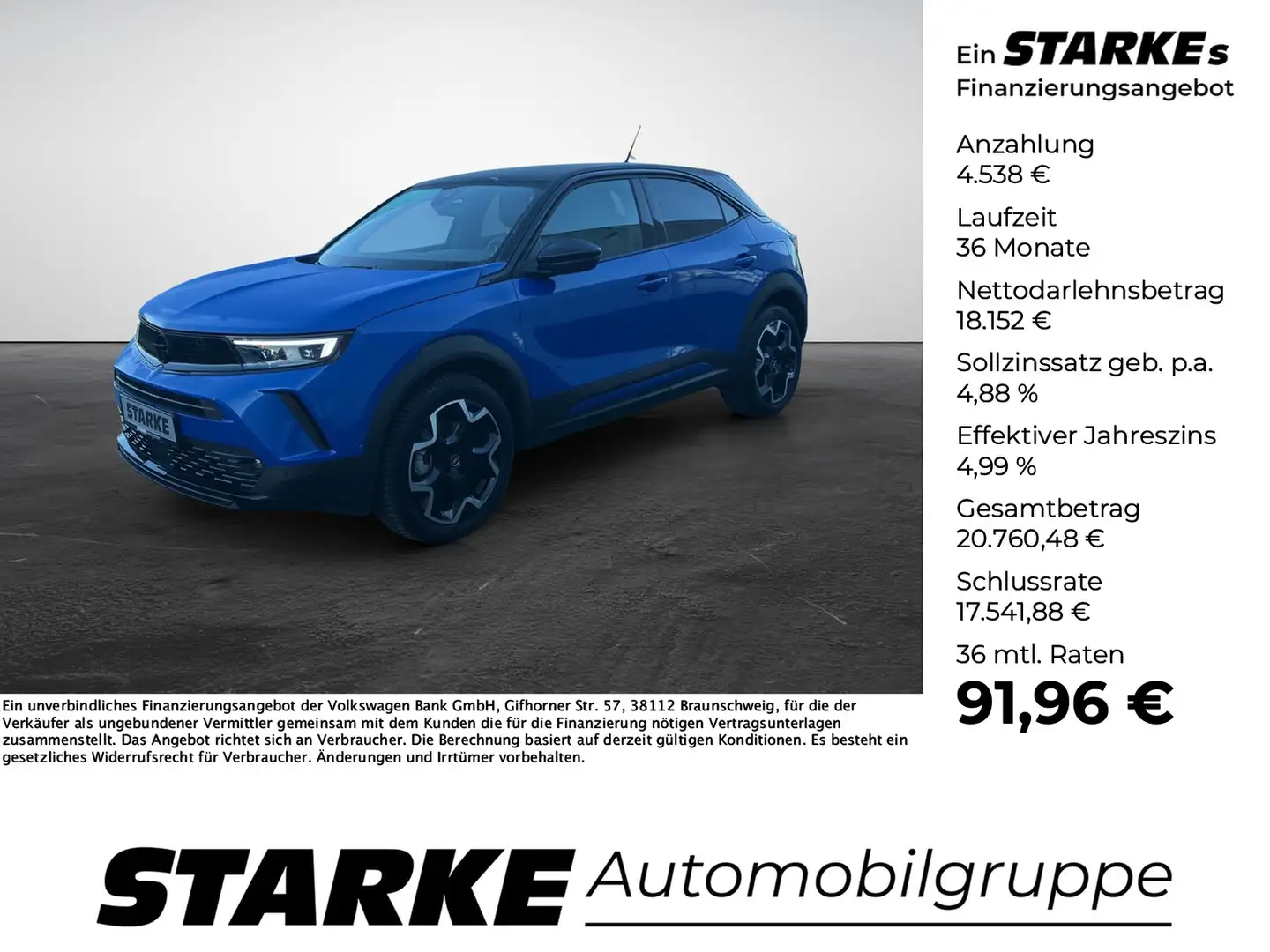 Opel Mokka 1.2 Automatik Ultimate Bleu - 1