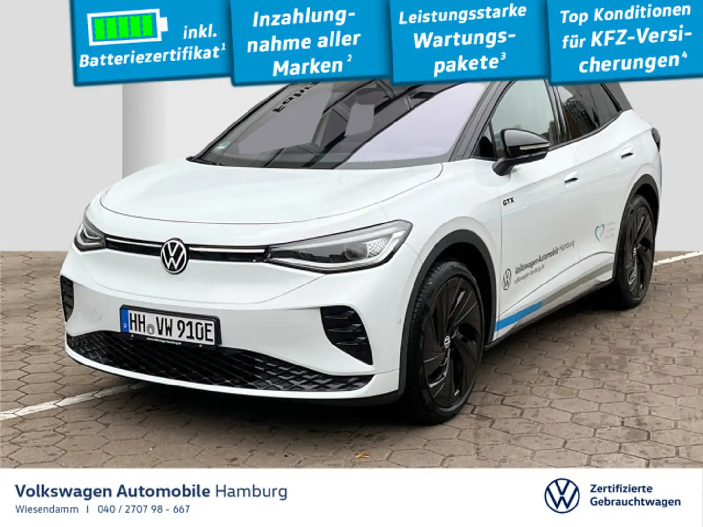 Volkswagen ID.4 GTX 4M AHK Sitzhzg LED Weiß - 1