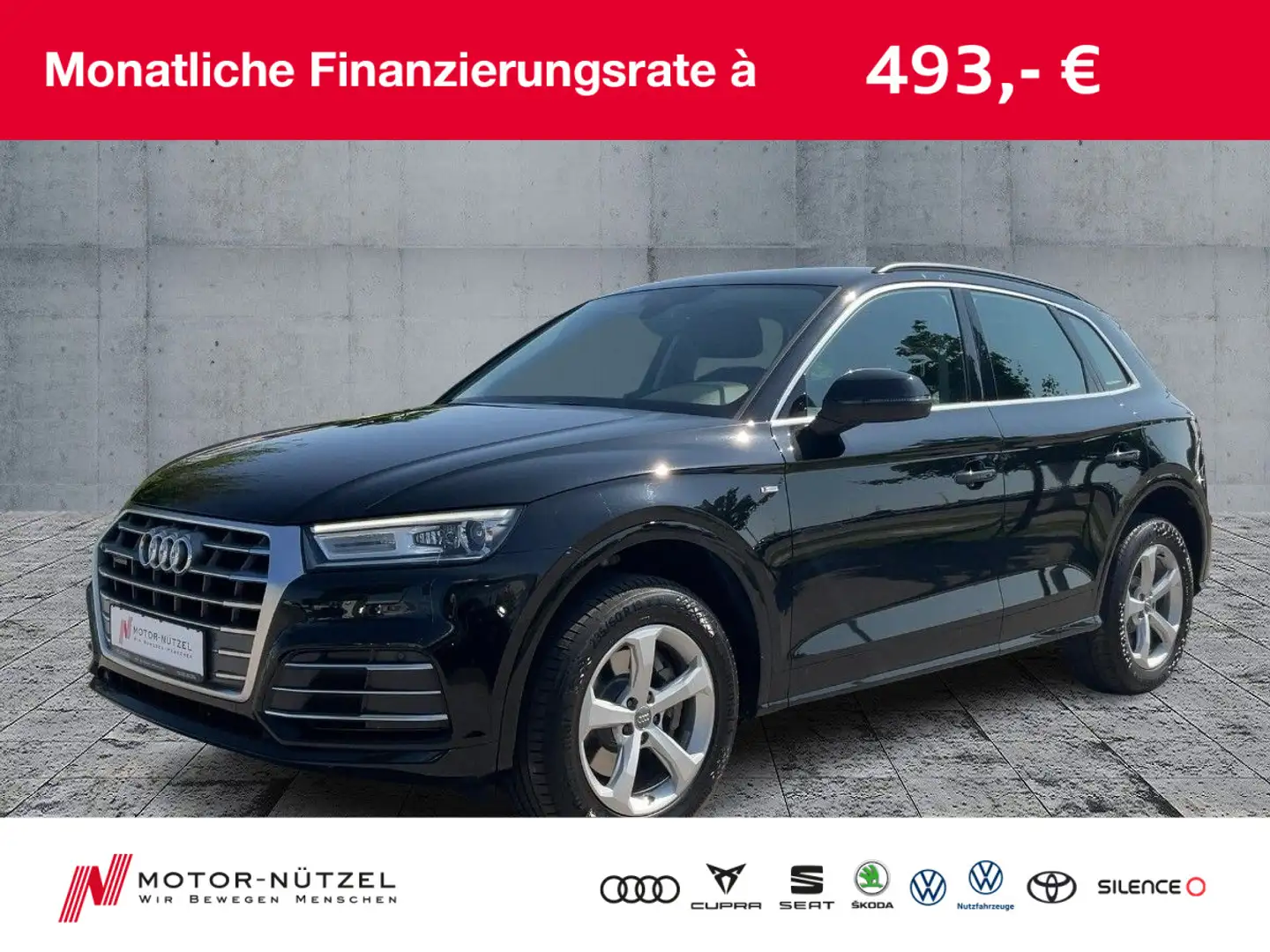 Audi Q5 40 TDI QU S-TR DESIGN XENON+NAVI+RFK+GRA+18" Noir - 1