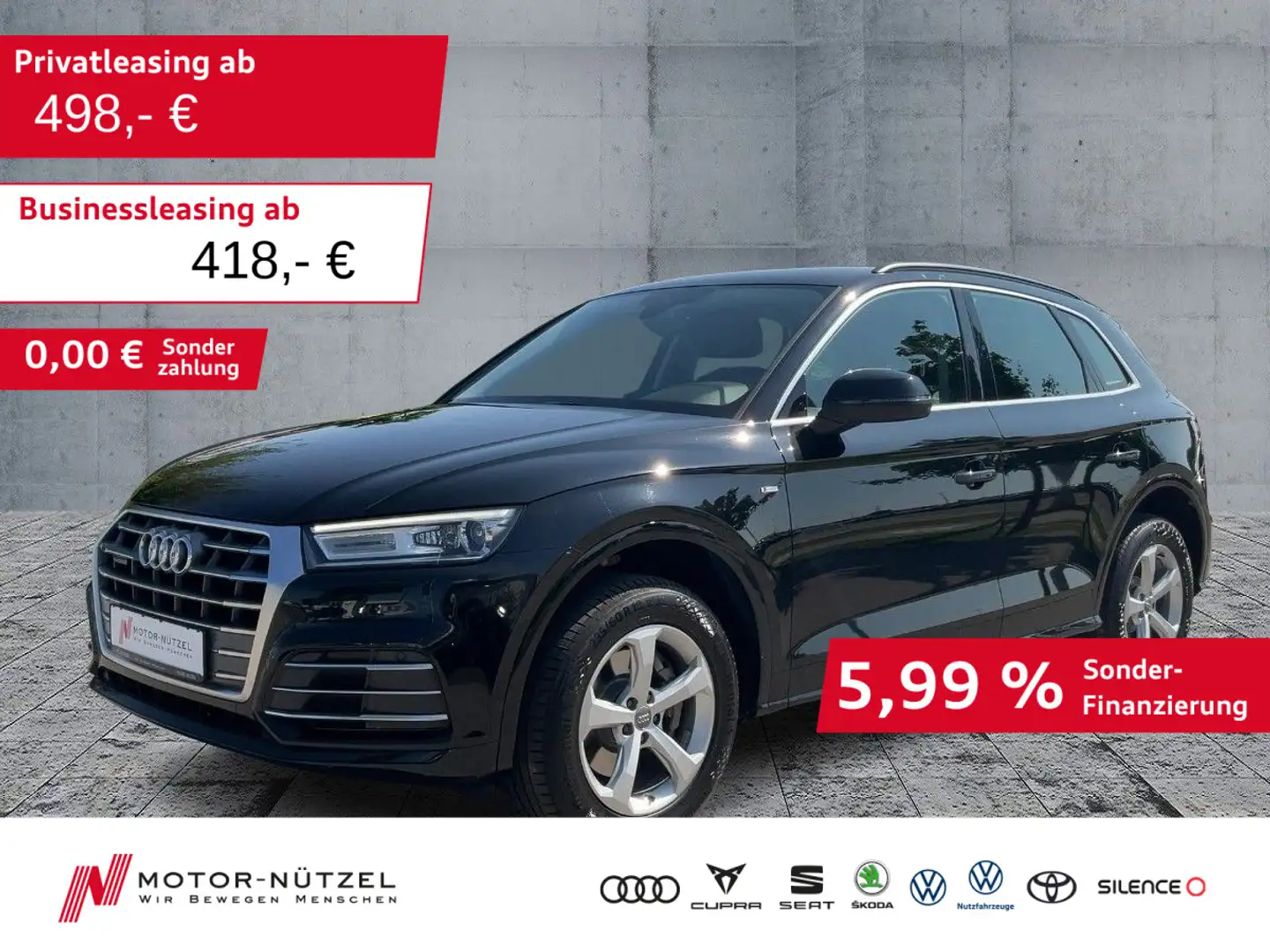 Audi Q5 40 TDI QU S-TR DESIGN XENON+NAVI+RFK+GRA+18" Schwarz - 1