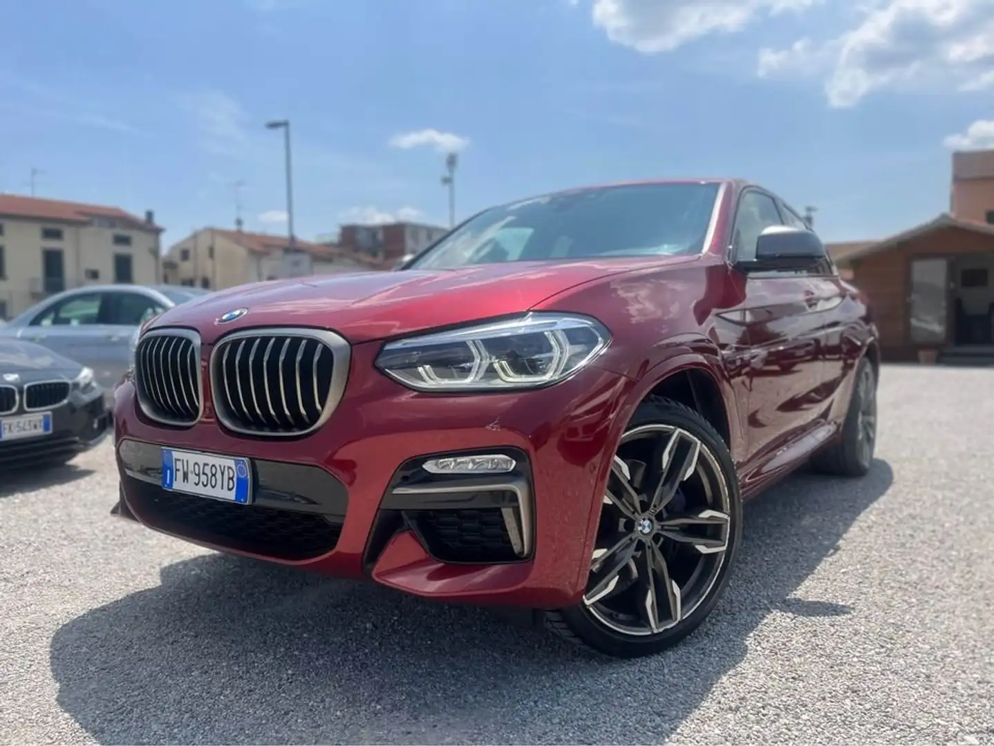 BMW X4 M X4 xdrive M40d auto Czerwony - 1