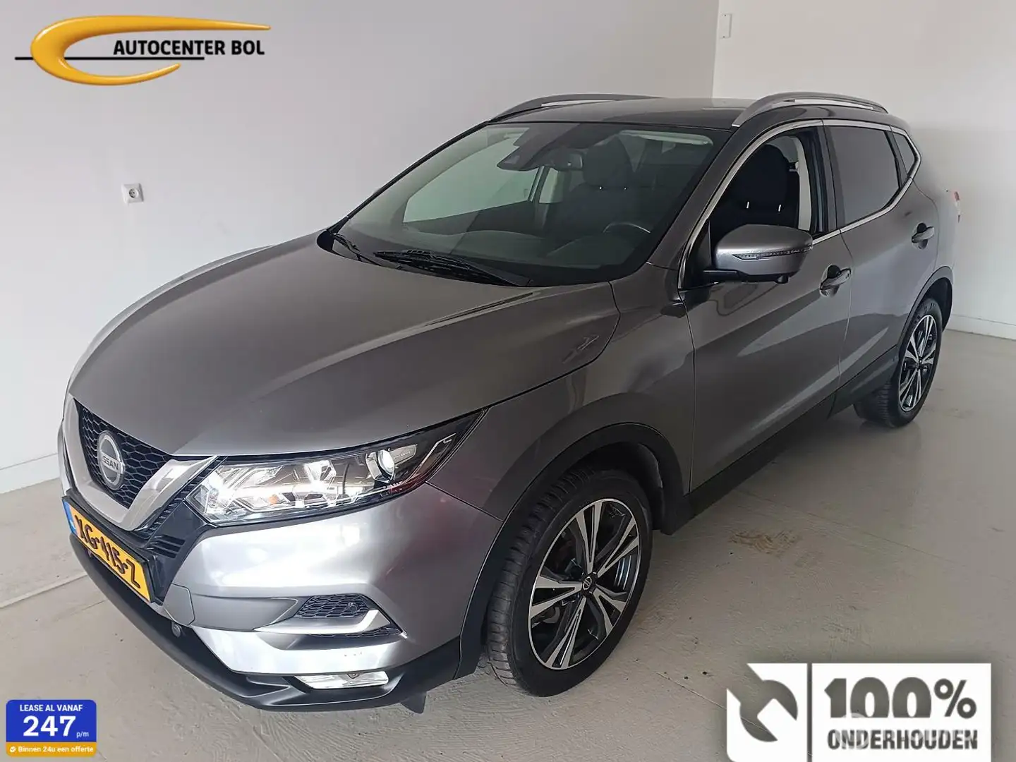 Nissan Qashqai 1.2 N-Connecta Clima C|Cruise C|Panoramadak Gris - 1
