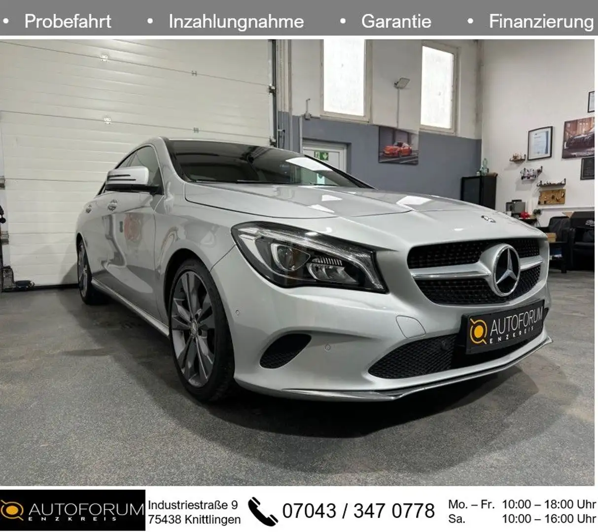 Mercedes-Benz CLA 200 Coupe Automatik *LED*SHZ*KLIMA* Argent - 1