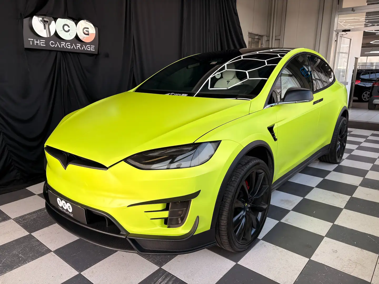 Tesla Model X Model X P100D 100kWh (mit Batterie) Grün - 1