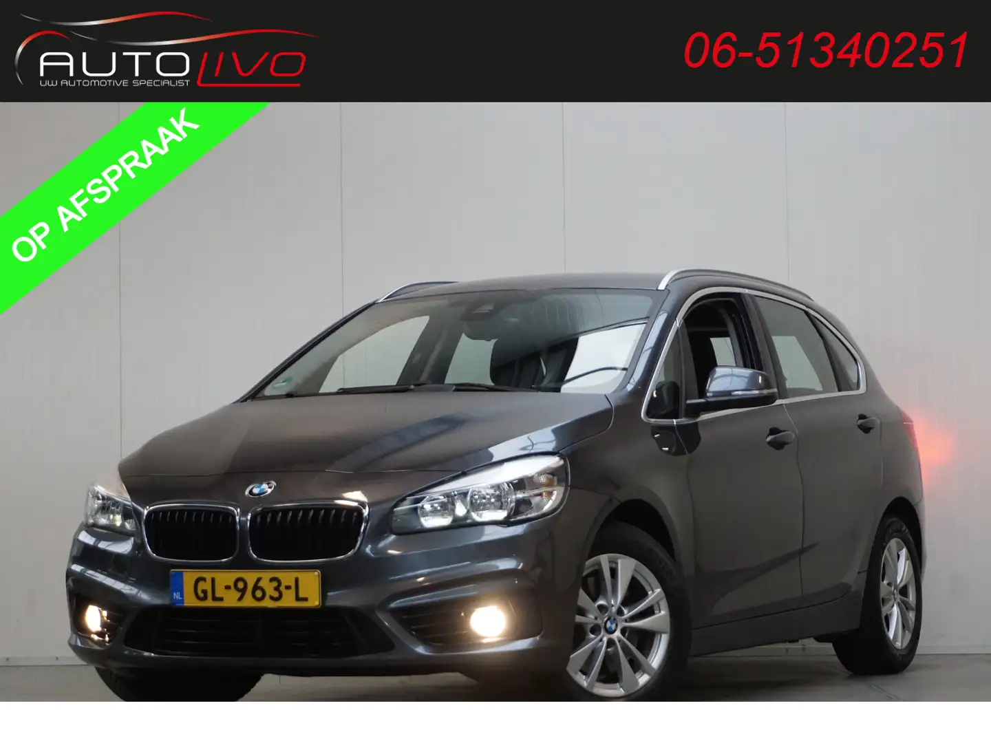 BMW 218 2-serie Active Tourer 218i Sport NL AUTO! NAVI CLI Gris - 1