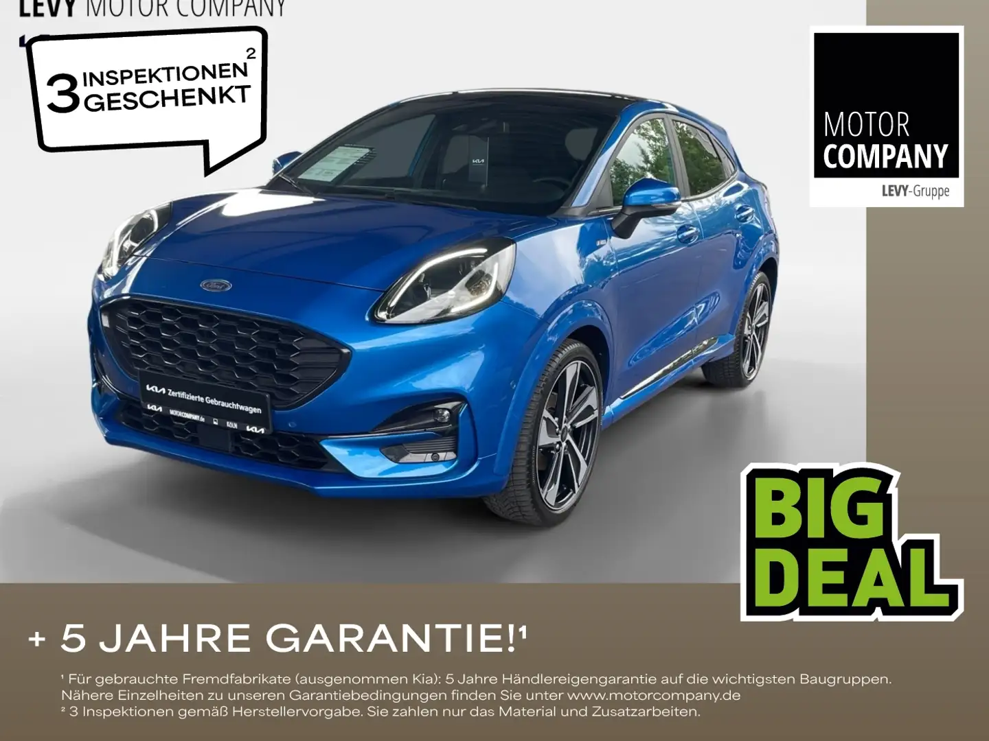 Ford Puma +ST-Line X ParkAss.+Navi+R.Kamera+B&O+Allwet Blau - 1