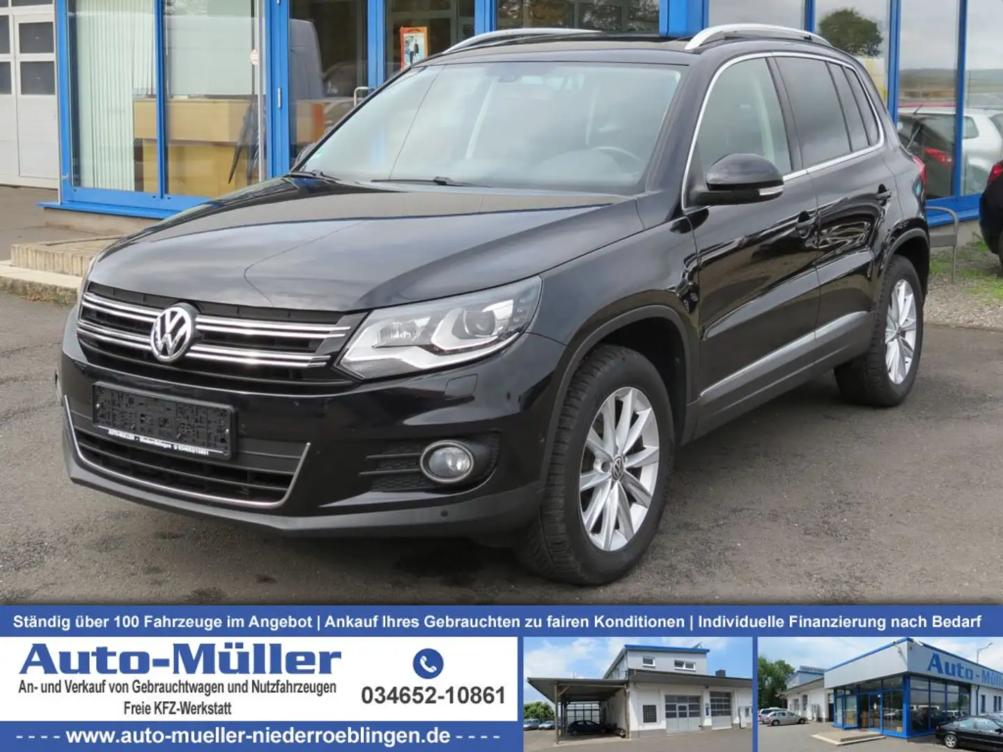 Volkswagen Tiguan Sport & Style BMT 4Mo Bi-Xenon Navi Leder AHK Noir - 1