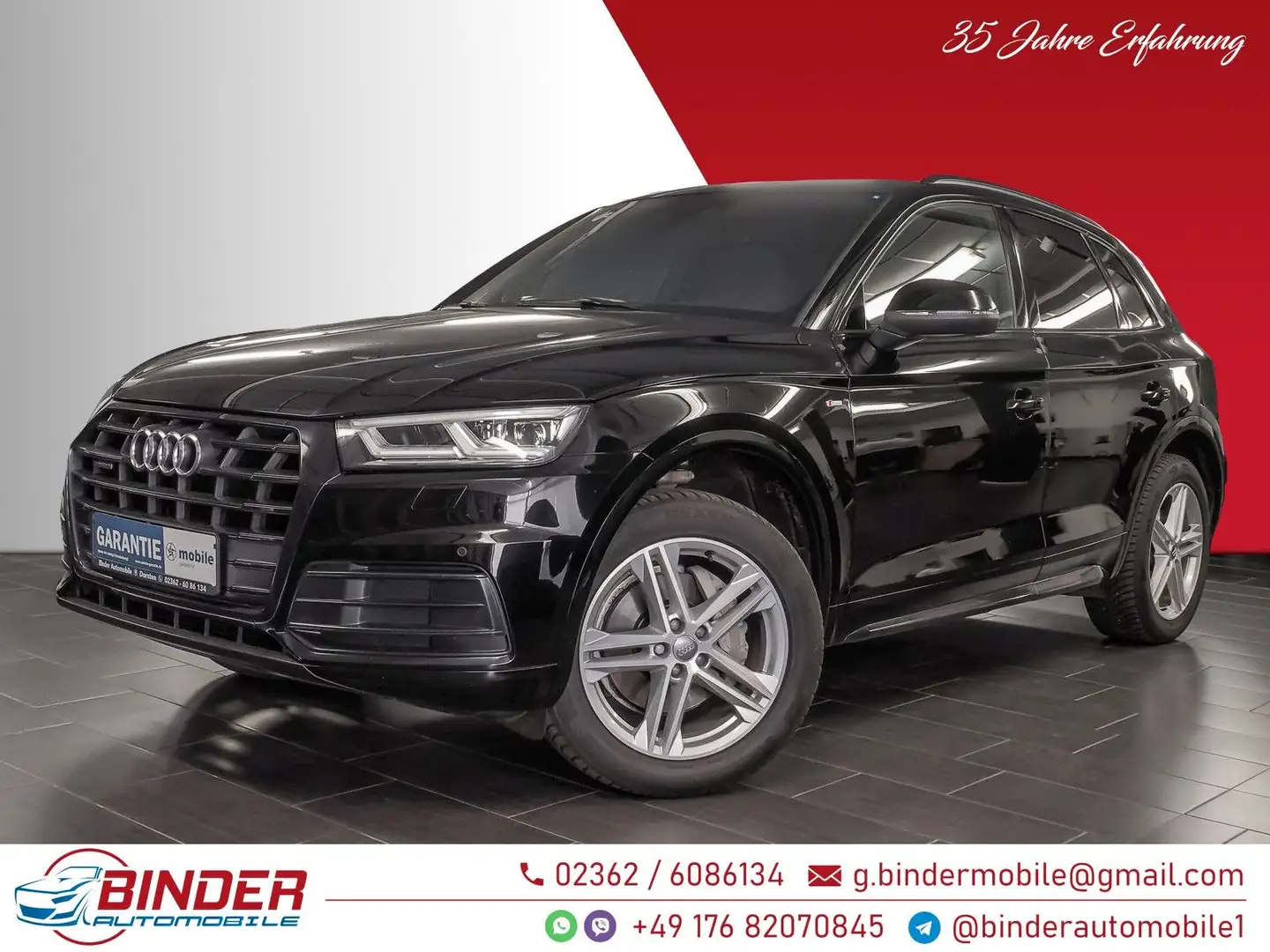 Audi Q5 40 Quattro S LINE*4x4*AHK*GARANTIE*NEU TÜV* Negro - 1