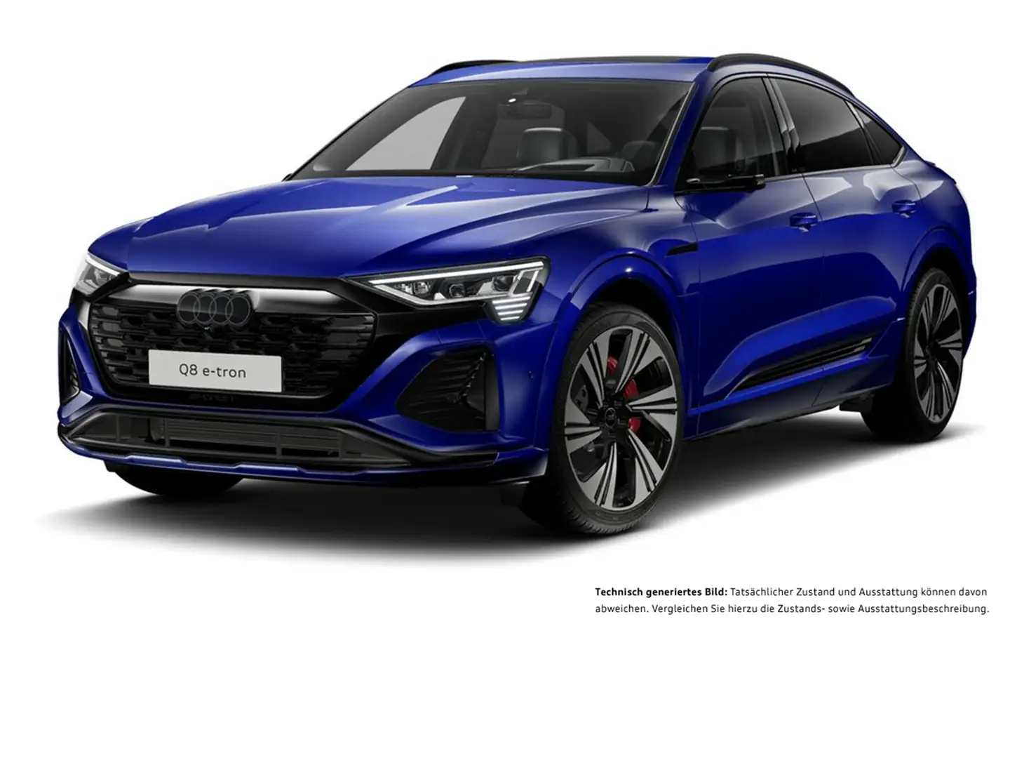 Audi Q8 e-tron Sportback 55 quattro S LINE PANO LM22 Синій - 2