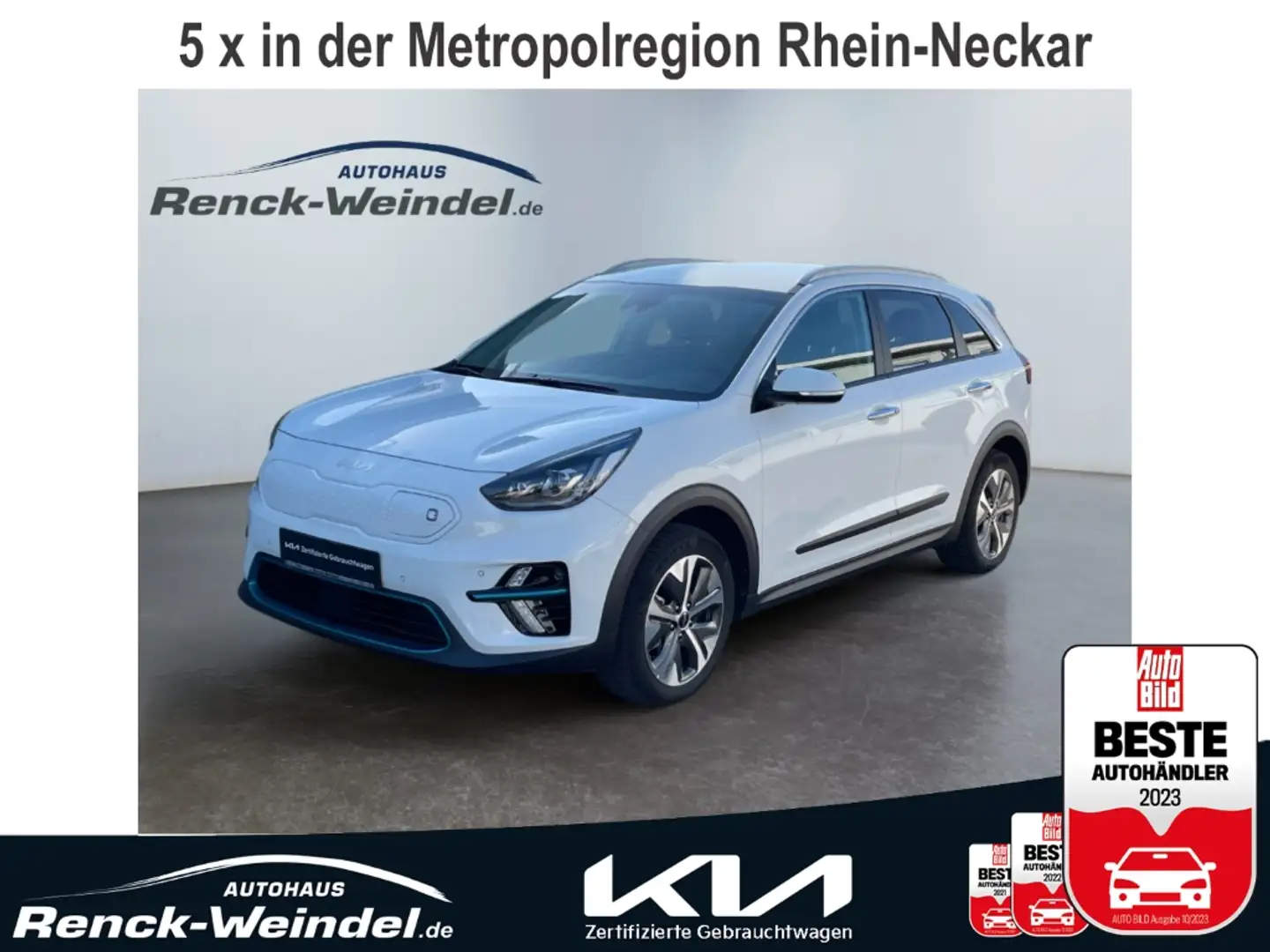 Kia Niro e-Spirit LED Navi Klimaautom JBL Keyless Rückfahrk Weiß - 1