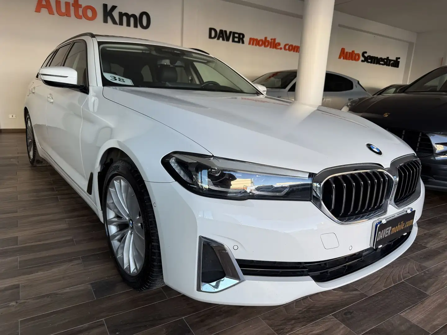BMW 520 520d 48V Touring Luxury TETTO PAN Bianco - 1
