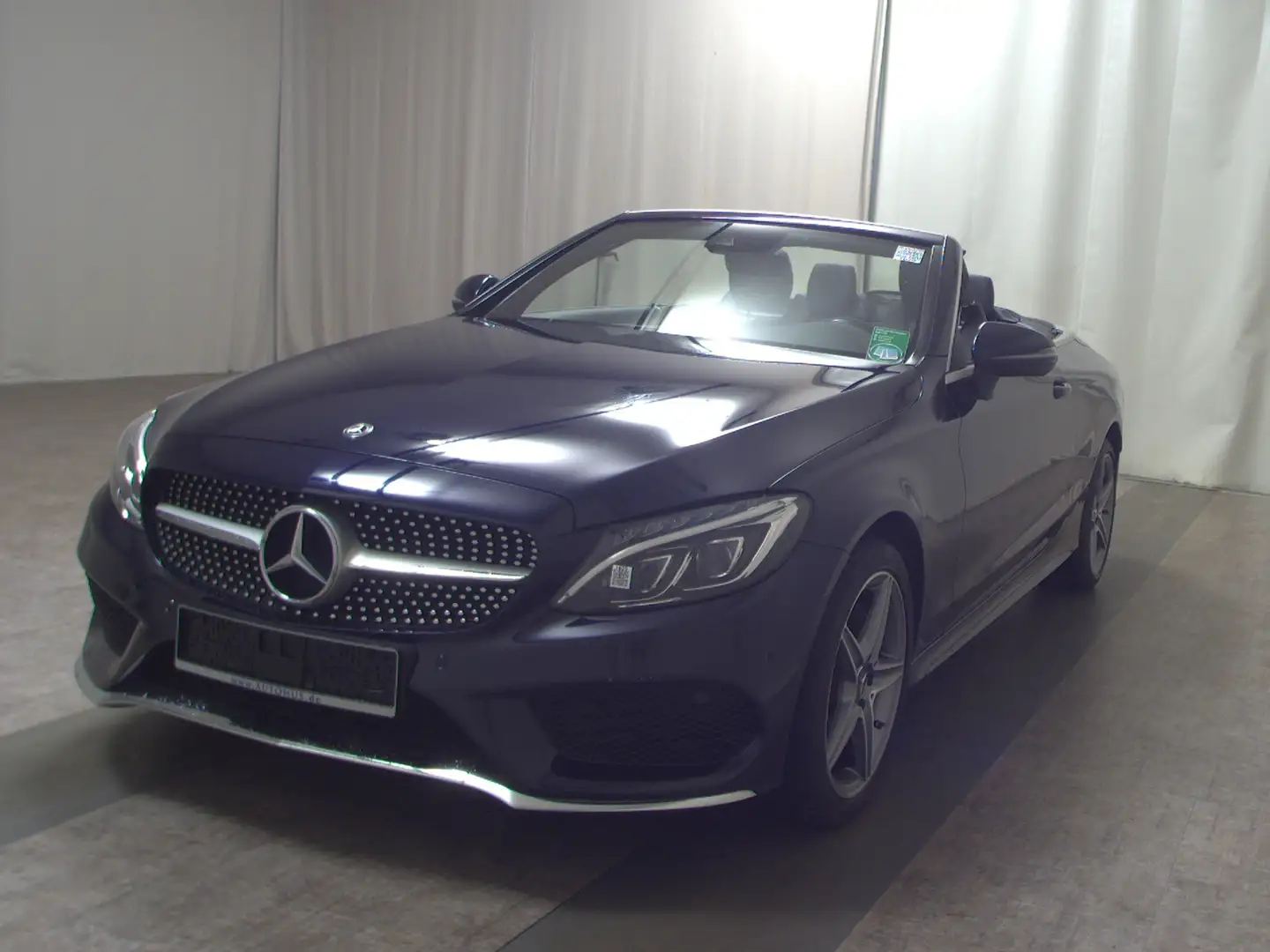 Mercedes-Benz C 200 4M Cabrio AMG-Line Navi LED RfK Keyless Blau - 2