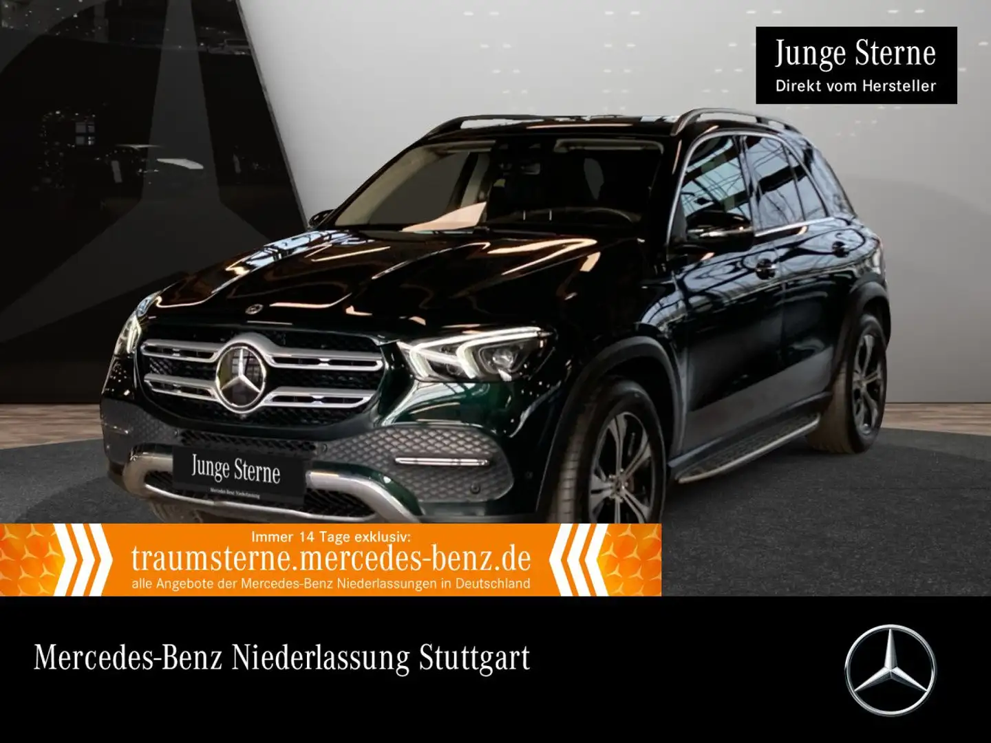 Mercedes-Benz GLE 350 de 4M PANO+360+AHK+LED+FAHRASS+19"+HUD+9G Grün - 1