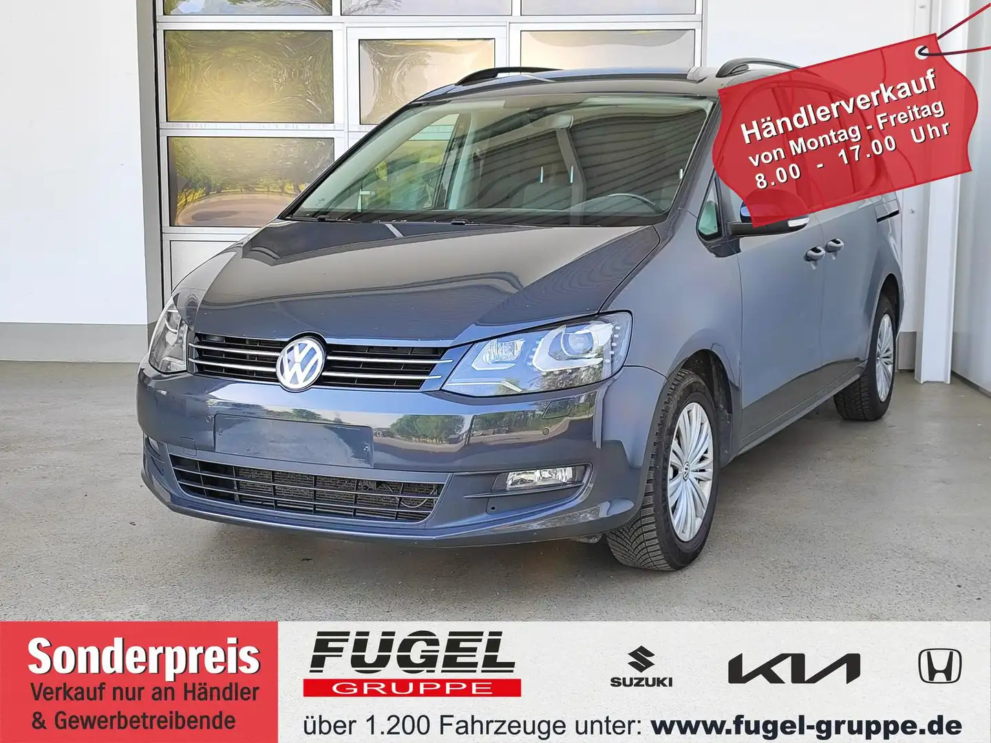 Volkswagen Sharan 2.0 TDI Xenon|Navi|RFK Grau - 1