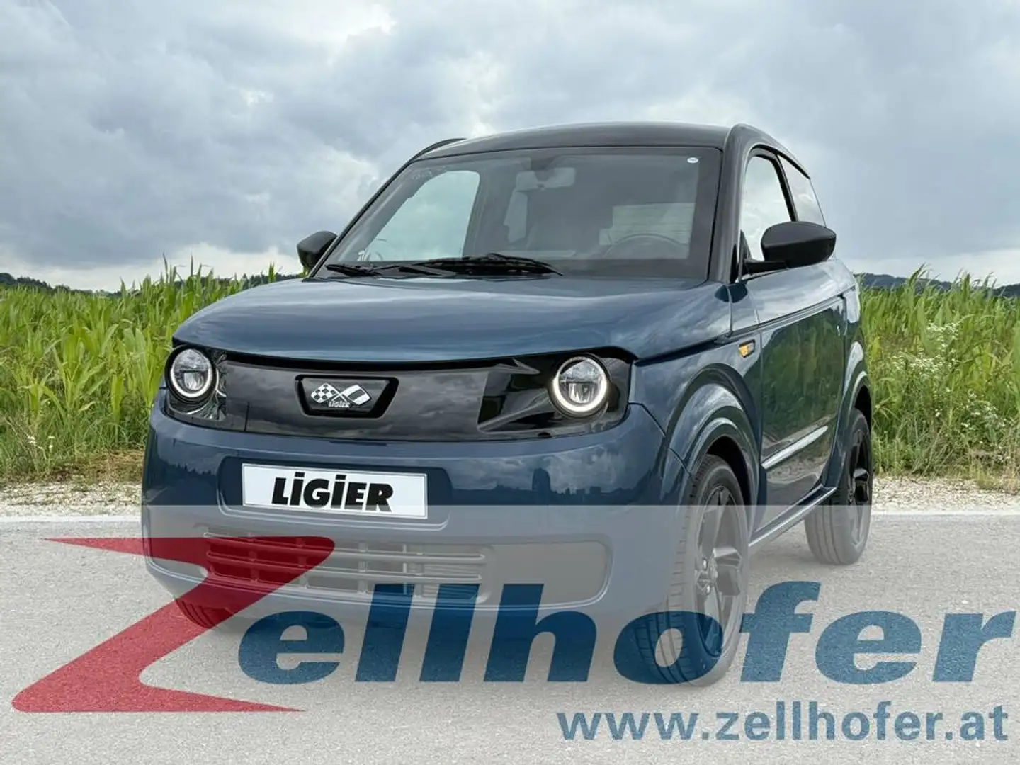 Ligier Myli MyLi Diesel Servo, Carplay, LED, Rückfahrkamera Modrá - 1