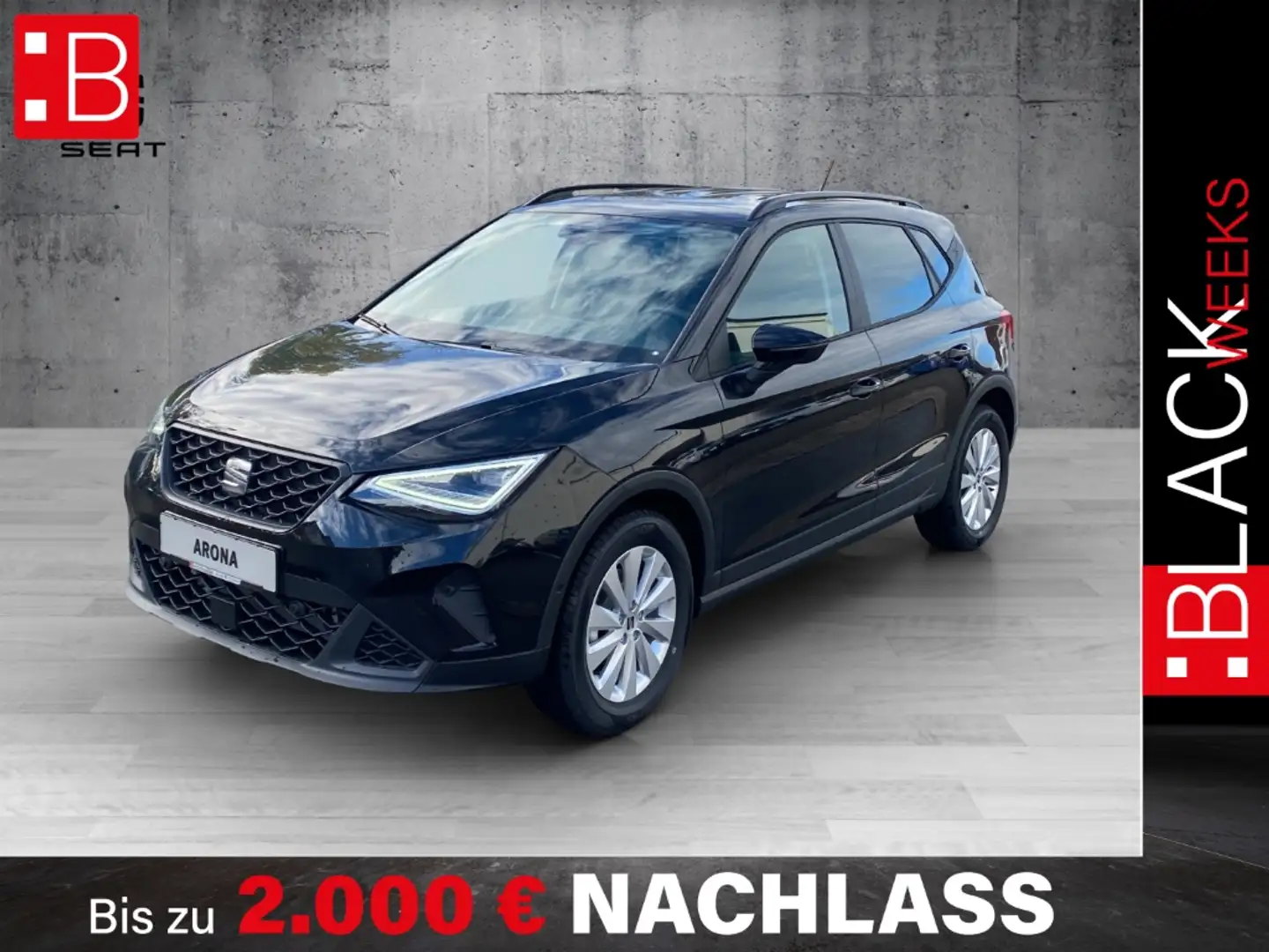 SEAT Arona 1.0 TSI DSG Road Edition LED Navi Kamera Full Link Zwart - 1