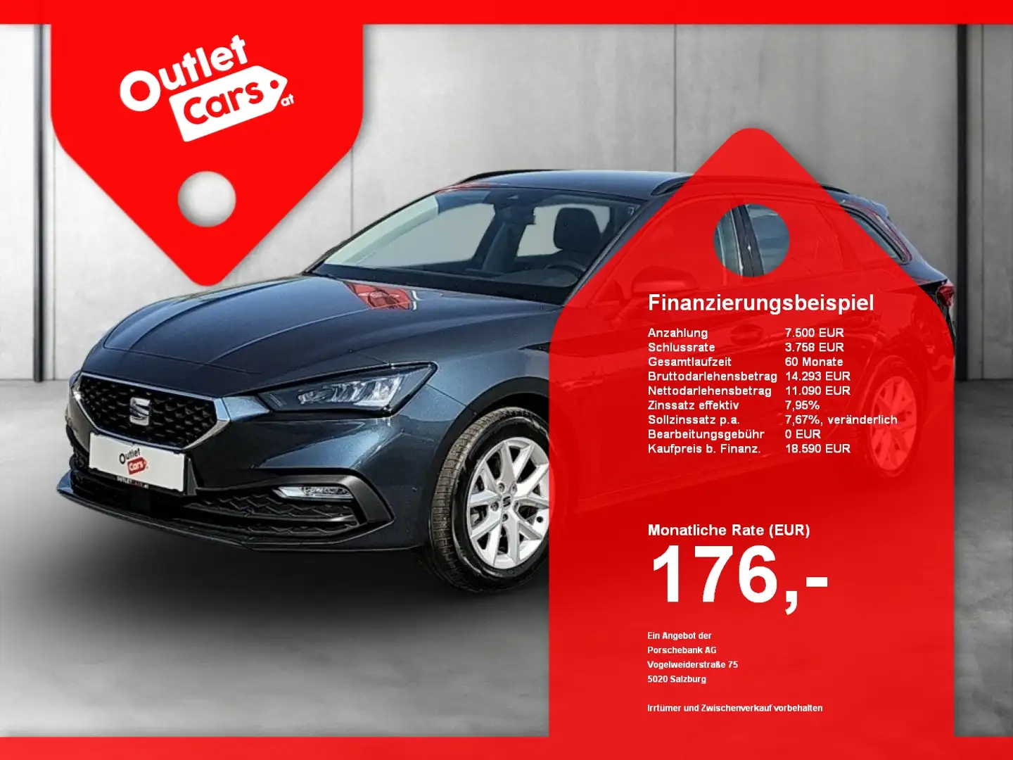 SEAT Leon Sportstourer 1.0 TSI Style ASSIST+LED+LM Grau - 1