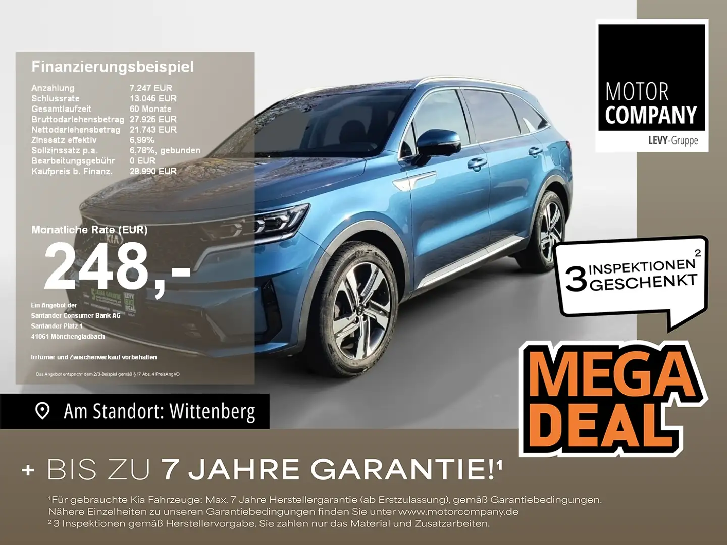 Kia Sorento 1.6 T-GDI Spirit Bose*LED*SHZ*CarPlay* Blauw - 1