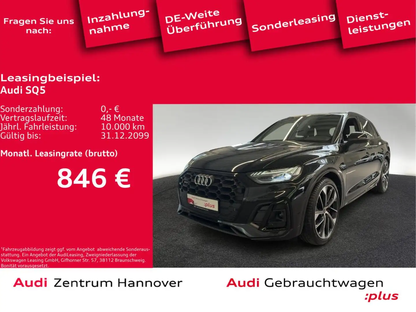 Audi SQ5 3.0 TDI qu. Matrix AHK B&O Luft Schwarz - 1