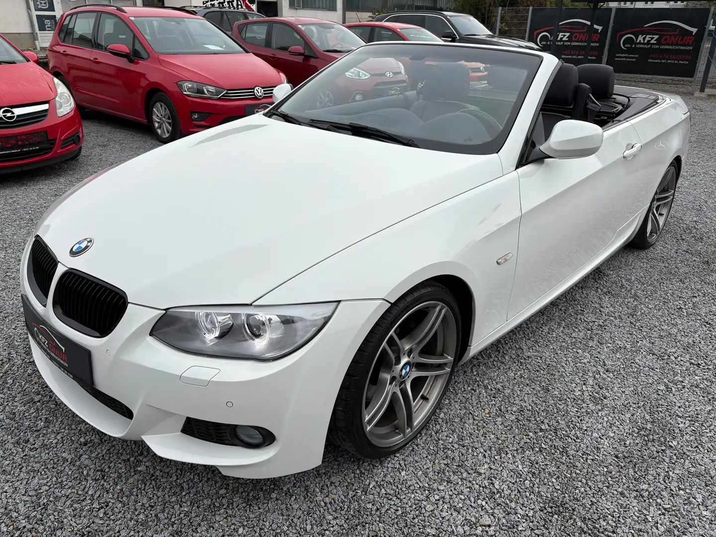 BMW 320 320d Cabrio Aut.*NUR 40.000KM*NEUWERTIG Weiß - 1