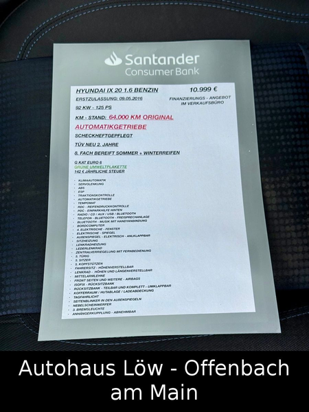 Hyundai iX20 AUTOMATIK TÜV NEU SCHECKHEFT SR+WR AHK — photo 14