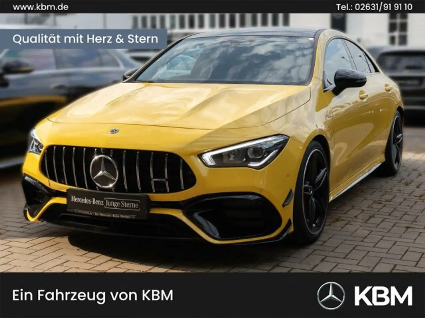 Mercedes-Benz CLA 45 AMG Mercedes-AMG CLA 45 S 4MATIC+ Coupé AMG Styling Jaune - 1