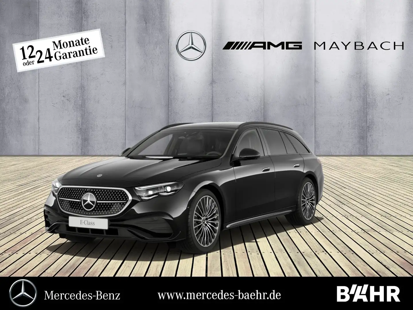 Mercedes-Benz E 220 E 220 d T-Modell AMG/PANO/Burmester/AHK/360°/ Schwarz - 1