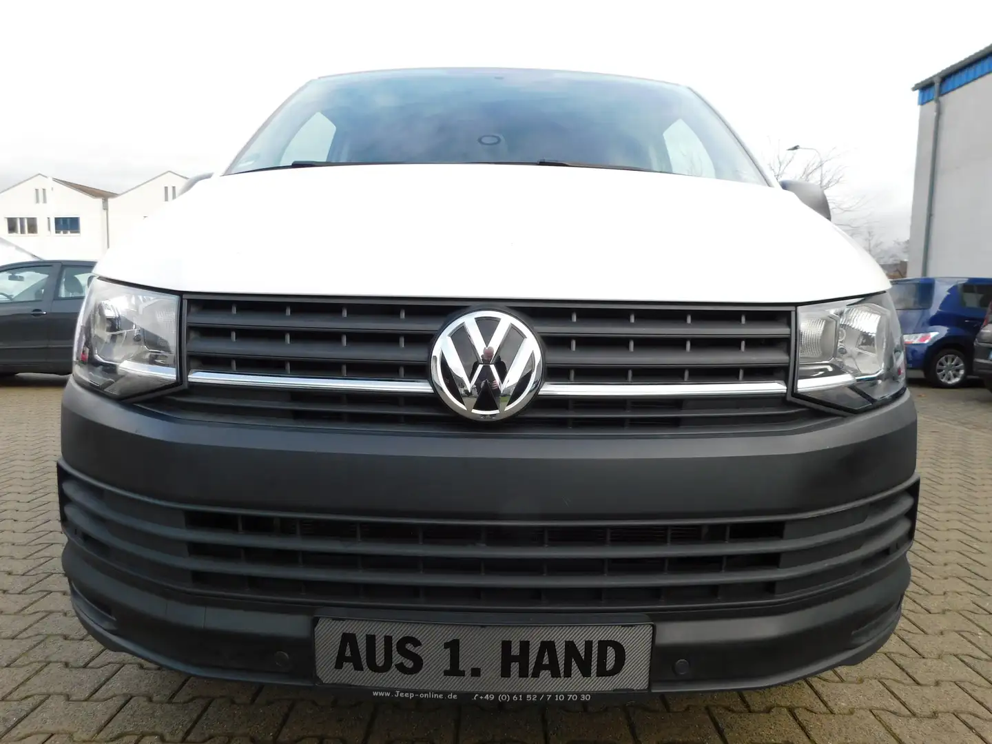 Volkswagen T6 Transporter Kasten EcoProfi+Heckflügeltüren+PDC,1.Hd SH Blanc - 1