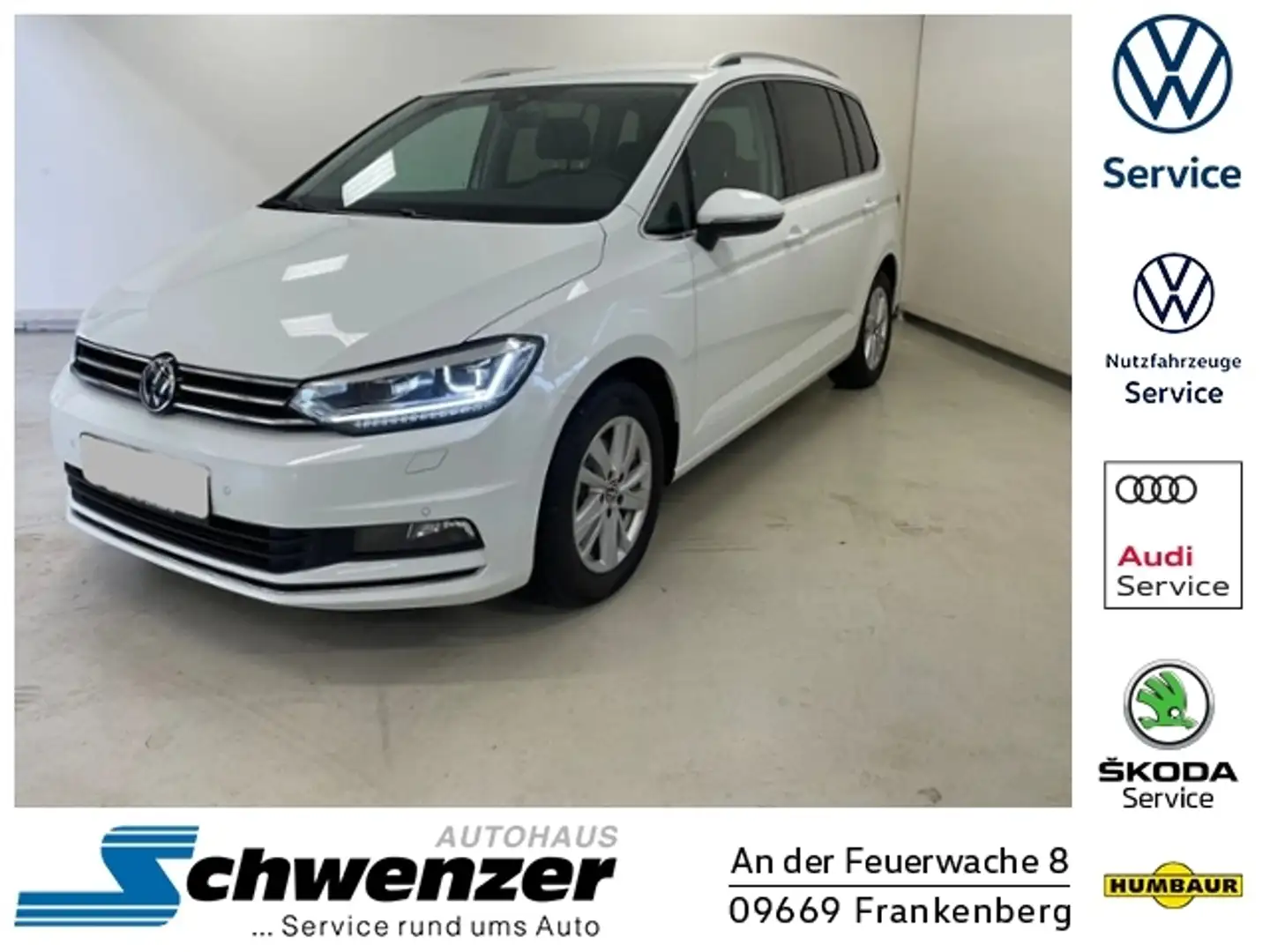 Volkswagen Touran CL LED Vor.NAVI AHZV ACC PDC RFK beh.FS+LR KLIMA Blanc - 1