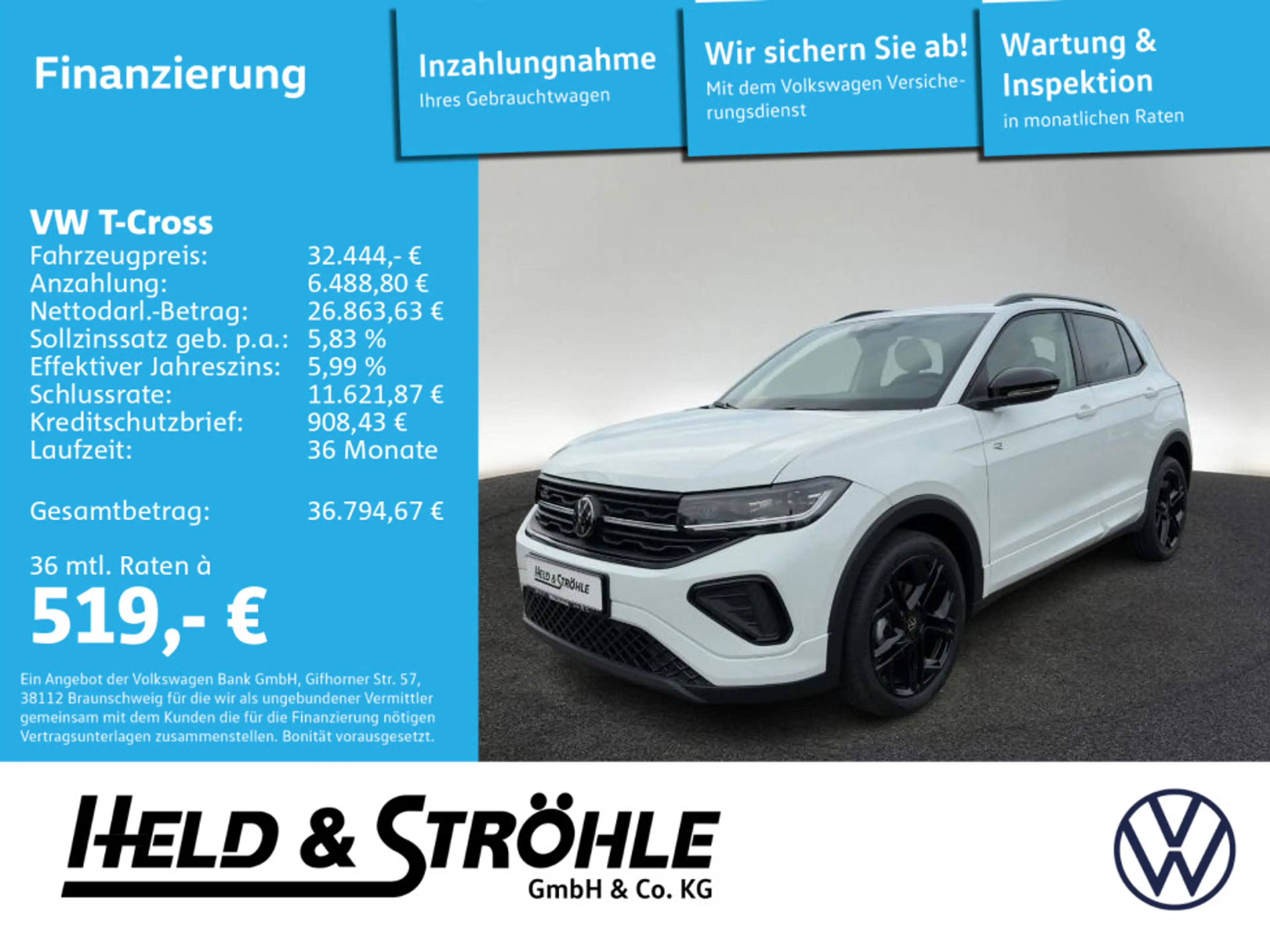 Volkswagen T-Cross R-Line Black Style 1.5 TSI DSG AHK R-KAM