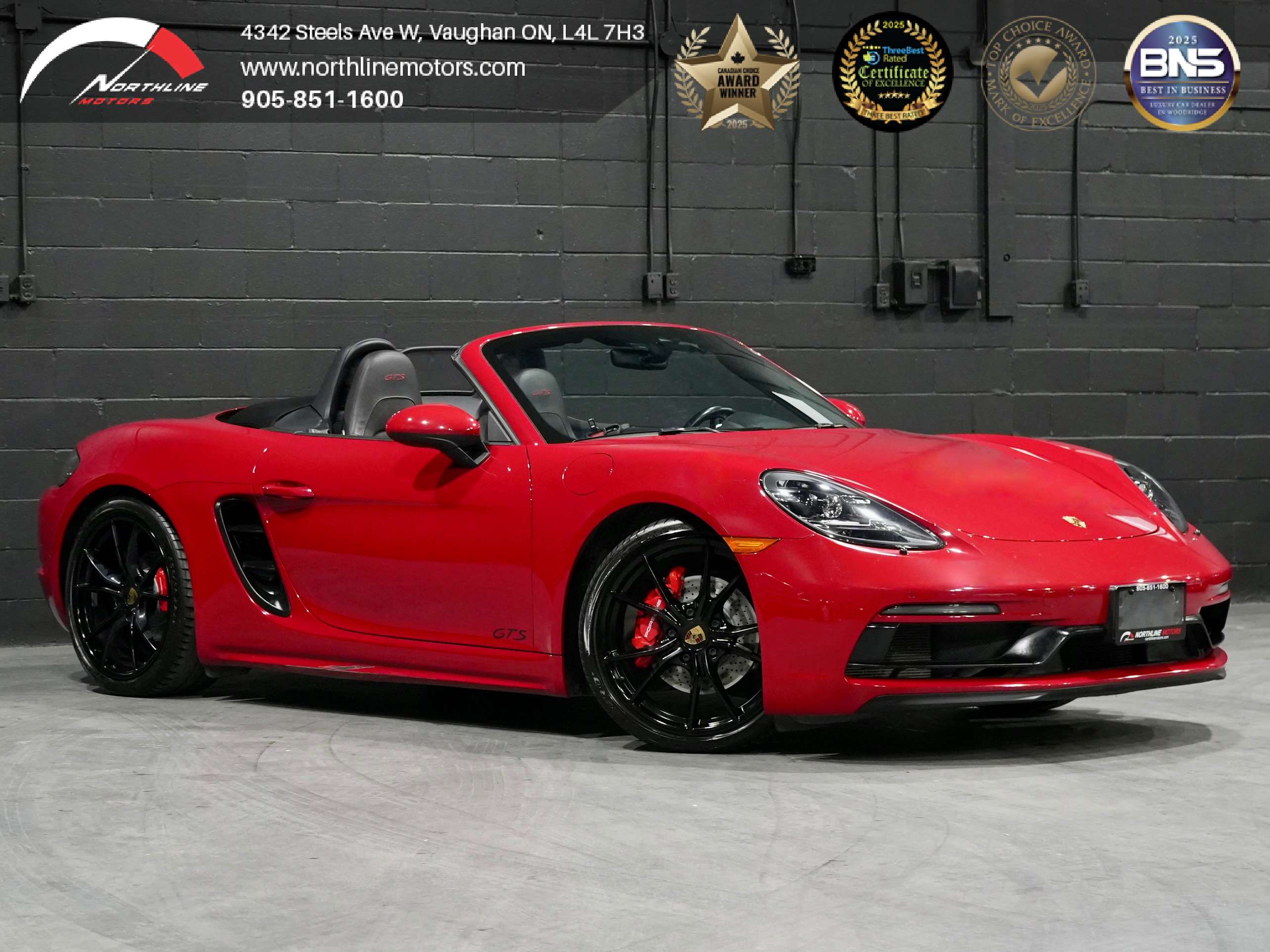 Red 2018 Porsche 718 Boxster GTS RWD Convertible Rear-Wheel Drive