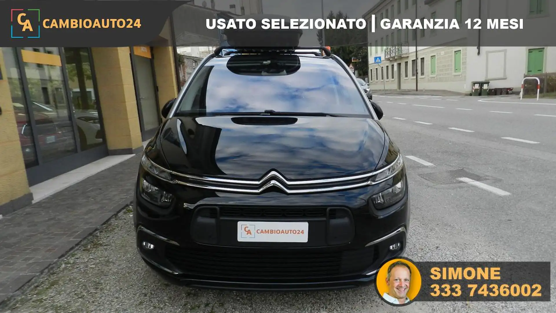 Citroen Grand C4 SpaceTourer BlueHDi 130 S&S EAT8 Shine 7 POSTI Noir - 1