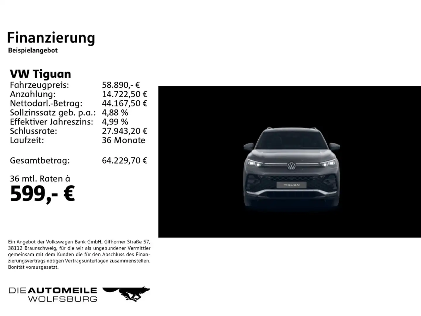 Volkswagen Tiguan 1.5 eHybrid OPF DSG R-Line Grau - 2
