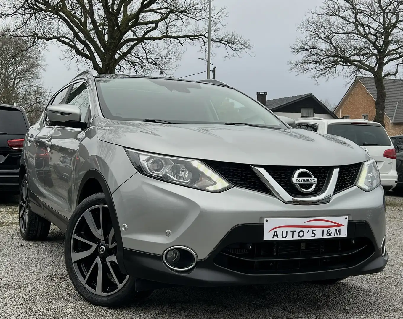 Nissan Qashqai 1.2i Tekna Automaat 61Dkm Leder Pano *12m Garantie Grijs - 2