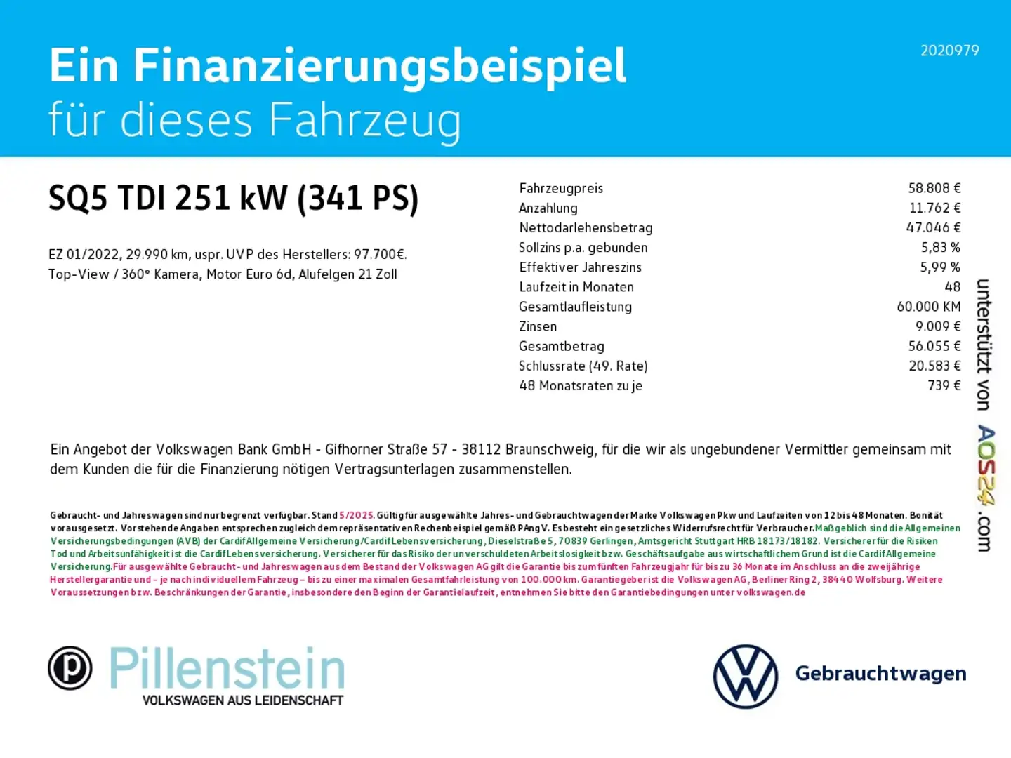 Audi SQ5 TDI BLACK+PANO+STDHZG+21"+B&O+LUFT+NP98TEUR Noir - 2