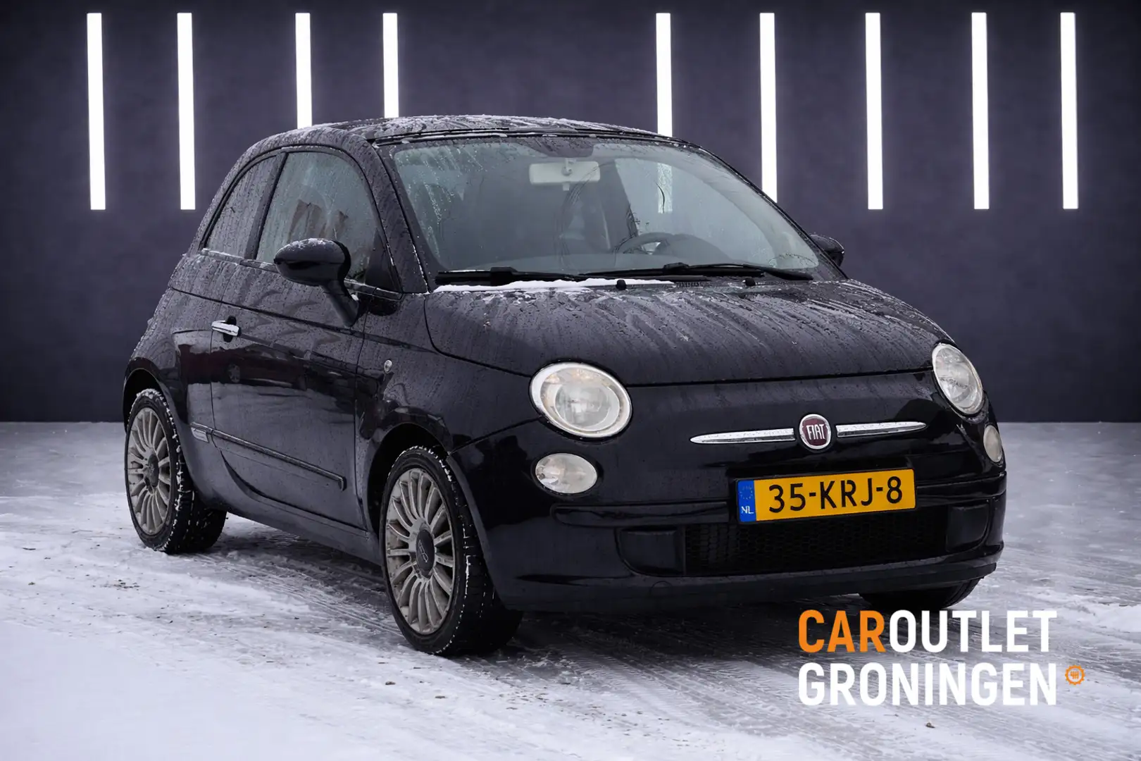 Fiat 500 1.2 Pop 2010 | NAP | PANORAMADAK | NIEUWE APK Schwarz - 1