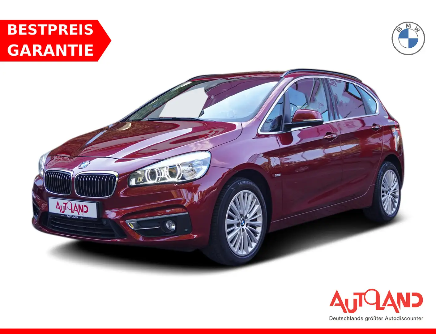BMW 220 220d Active Tourer xDrive Luxury Line ACC Leder Rouge - 1