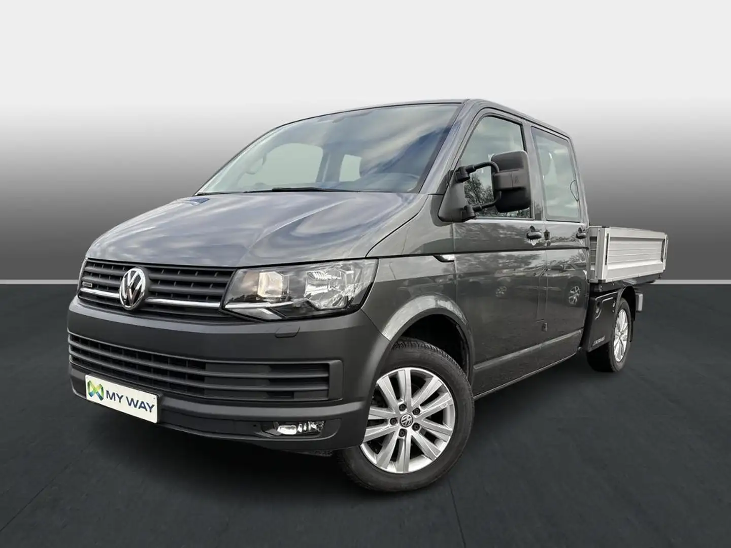 Volkswagen T6 Transporter Transporter chassis double cab, wheelbase: 3 400 m Gris - 1