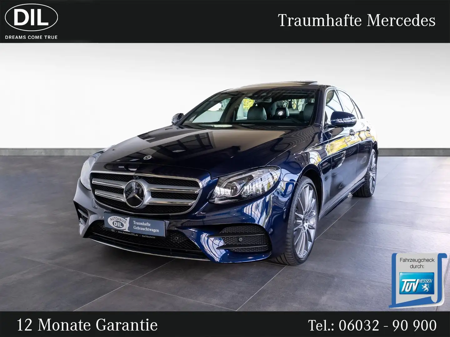 Mercedes-Benz E 450 4M 9G *1.HD*AMG*S-DACH*MEMORY*BURM*360°-K* Blau - 2