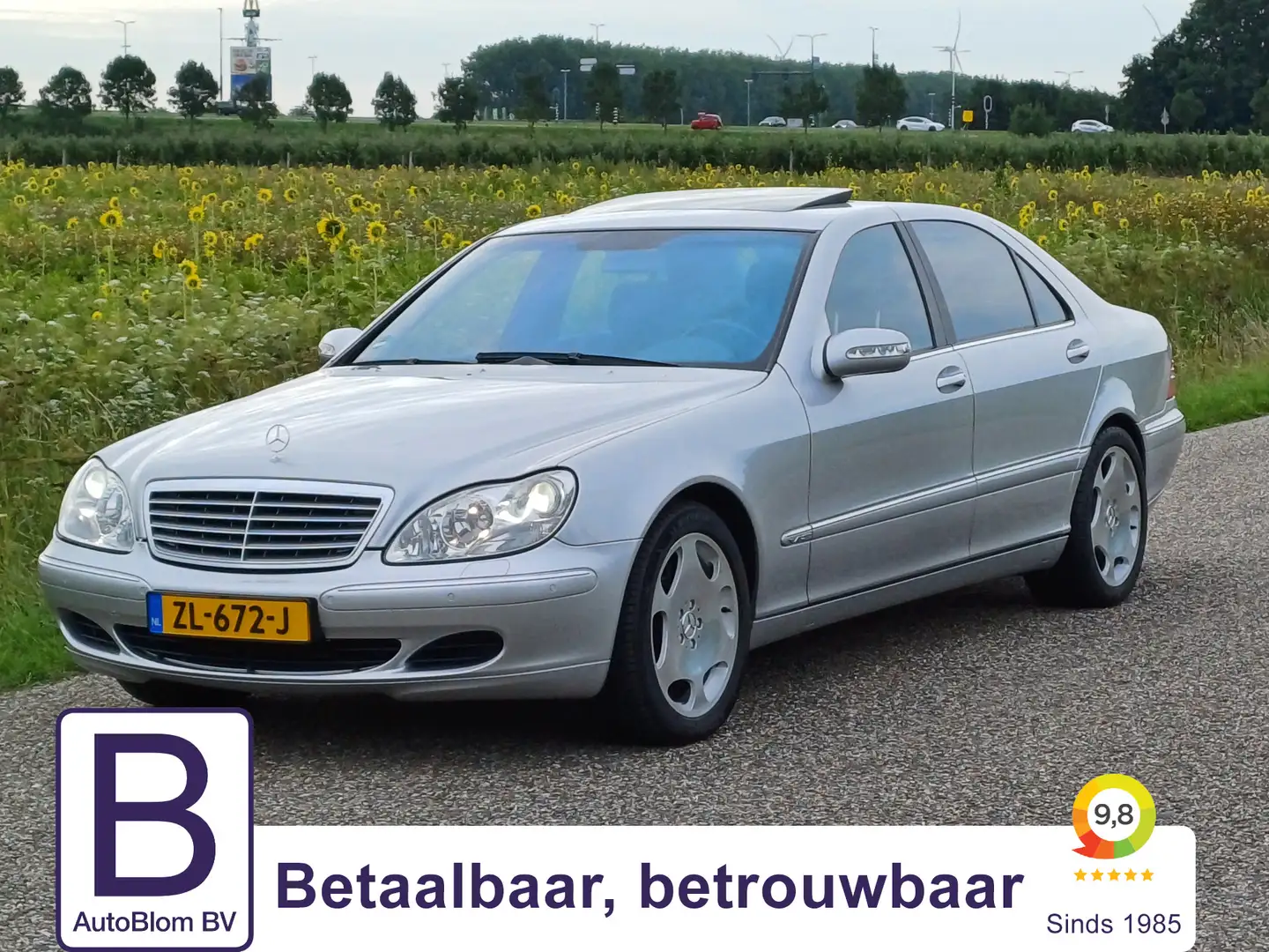 Mercedes-Benz S 600 Lang in perfecte staat Zilver - 1