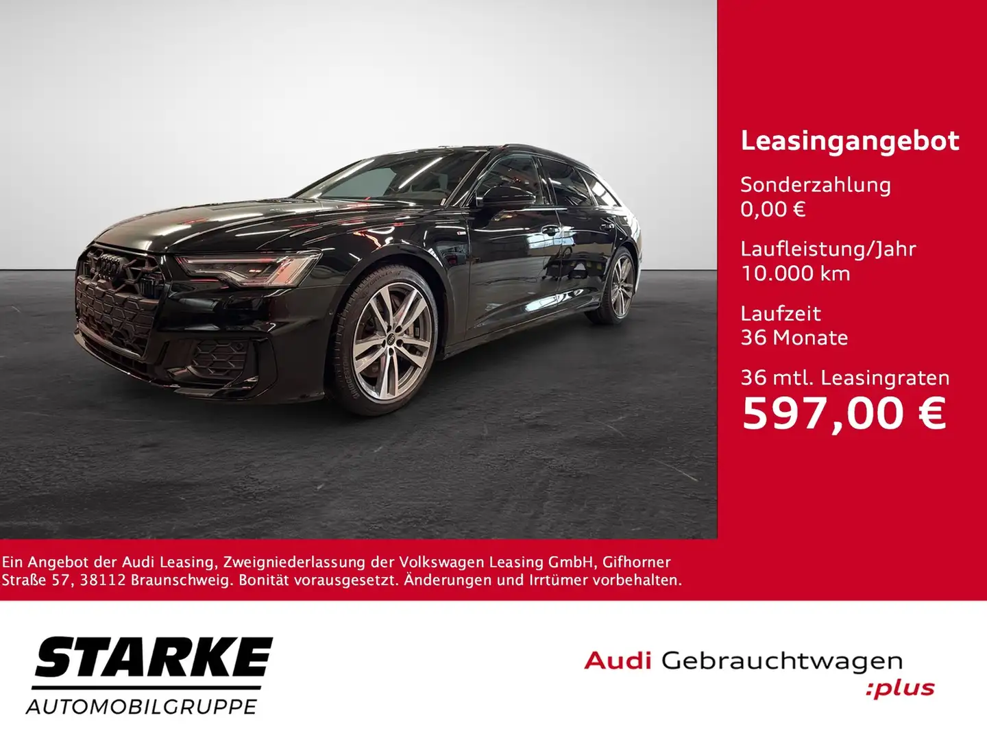 Audi A6 Avant 50 TFSI e S tronic quattro S line Schwarz - 1