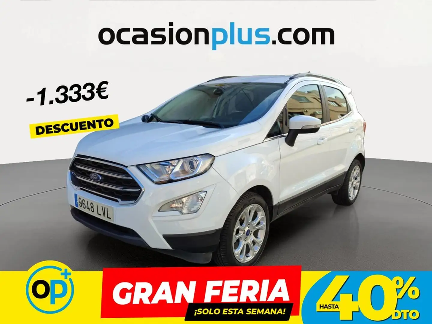 Ford EcoSport 1.0 EcoBoost Titanium 125 Blanco - 1