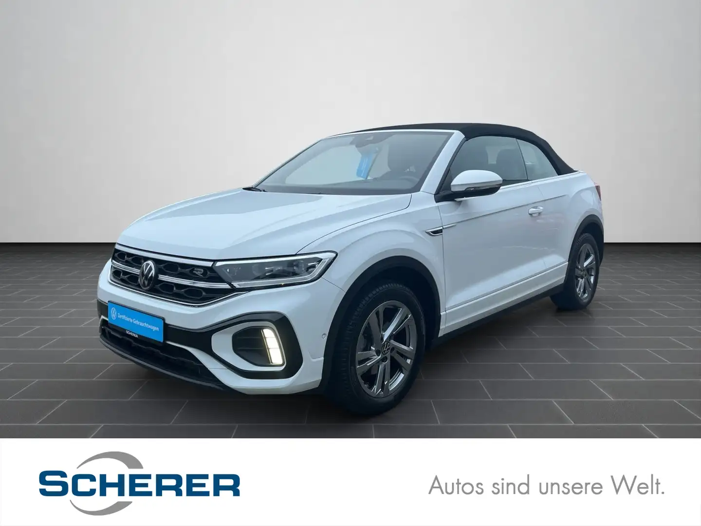 Volkswagen T-Roc 1,5 TSI R-Line EFK/PDC/LED/u.v.m Weiß - 1