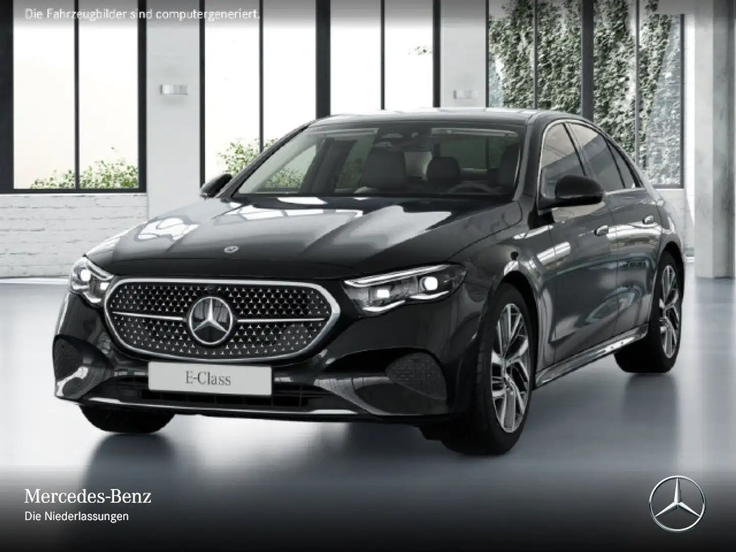 Mercedes-Benz E 220 d Avantgarde 360° Pano Distr. Spurhalt-Ass Schwarz - 2