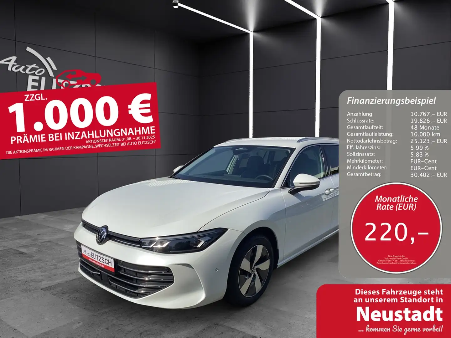 Volkswagen Passat TDI Elegance DSG LED ACC AHK NAVI TRAILERASSIST Weiß - 1