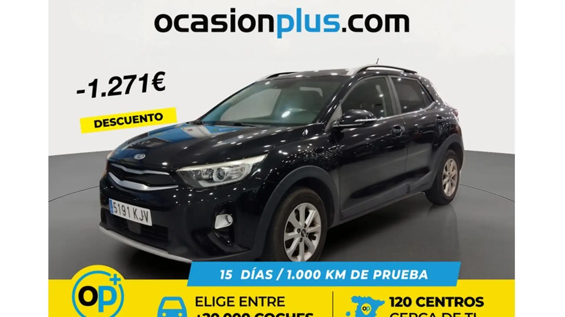 Kia Stonic 1.2 CVVT Eco-Dynamic Tech 84 Negro - 1