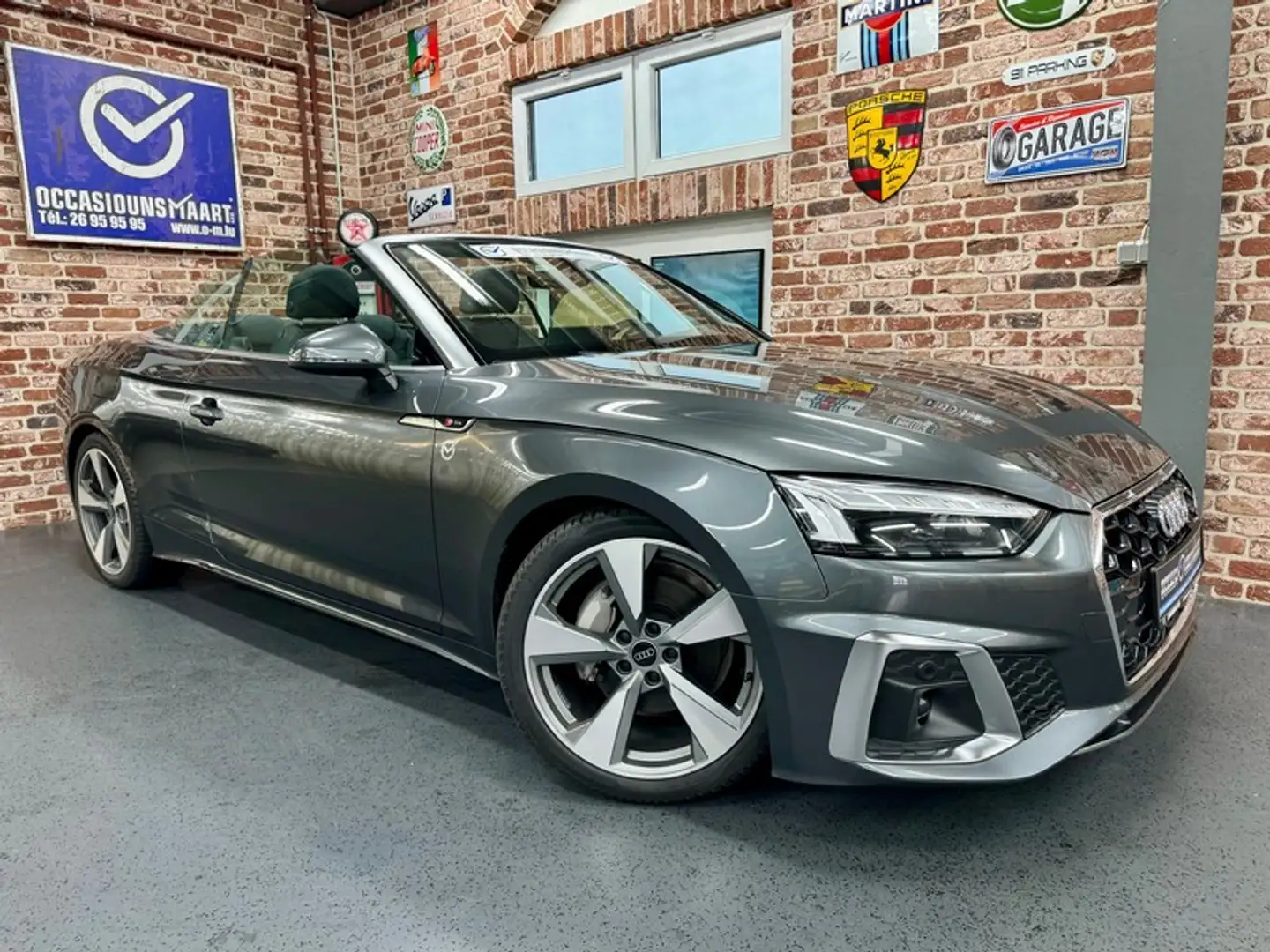 Audi A5 A5 cabrio 40 Tdi 2.0 204cv Auto S-LINE Gris - 1
