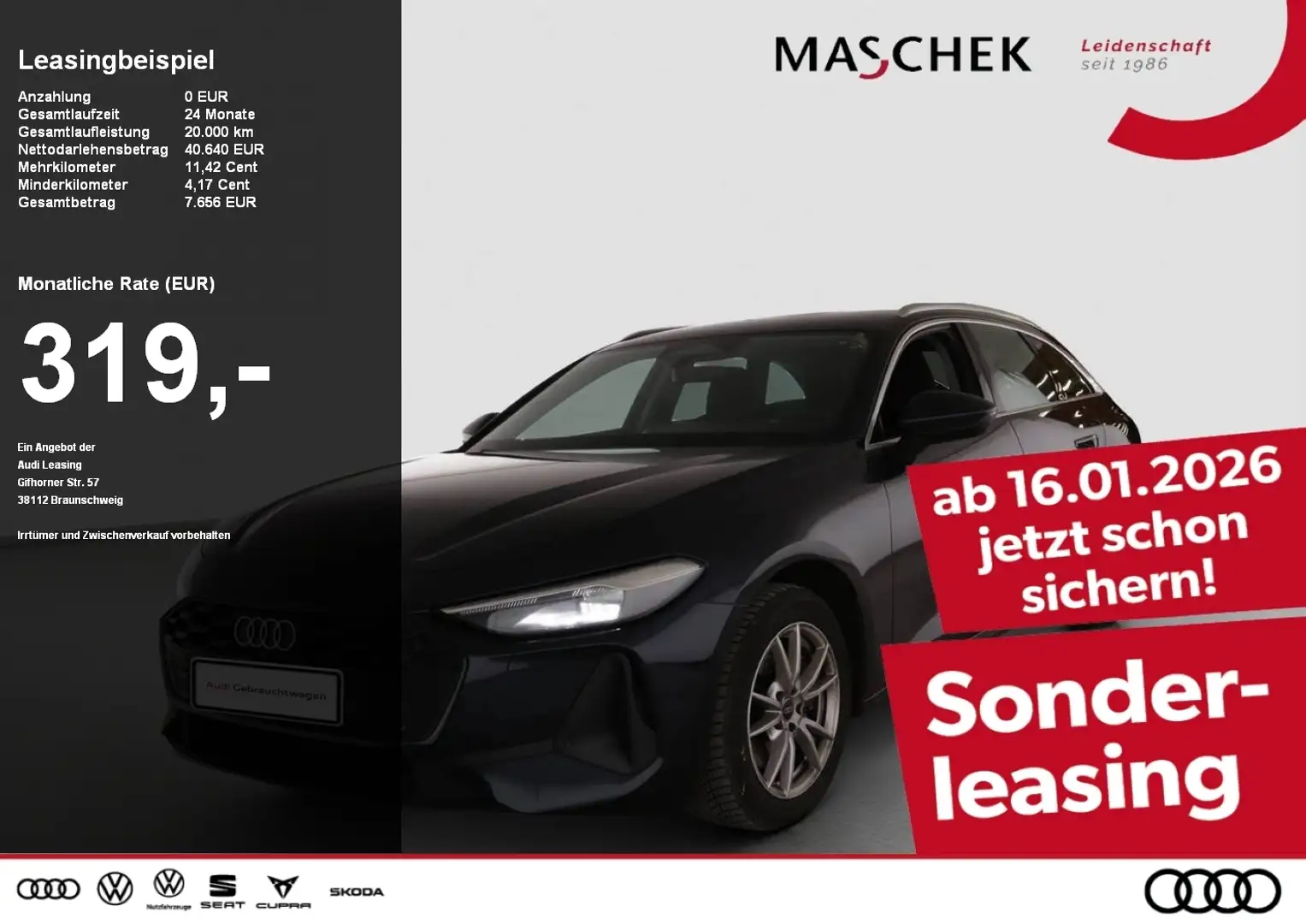 Audi A5 Avant TFSI S tronic R-Cam ACC Navi Parkassist Blau - 1