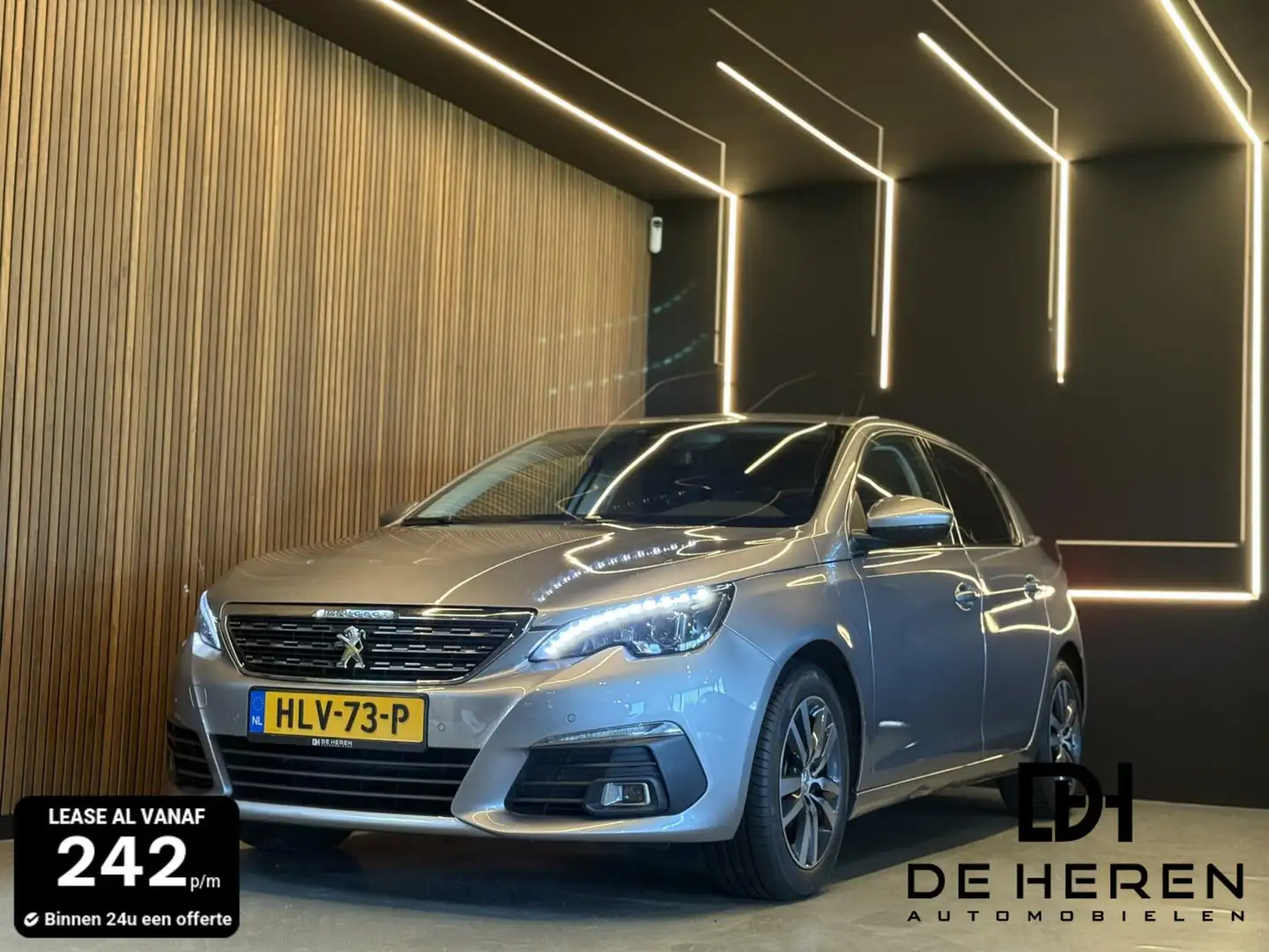Peugeot 308 1.2 PureTech GT-, airco, camera,12 mnd garantie! Grijs - 1